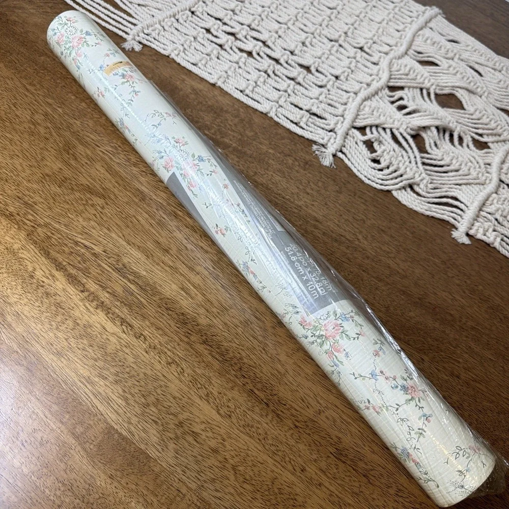 Vtg Norwall Wallcoverings Wallpaper 1 Roll 80s 90s Floral Cottagecore Granny